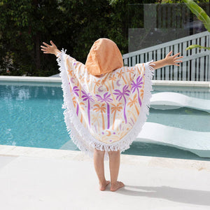 Kids Shaped Poncho - Luna Tree Children's Hooded Beach Towel