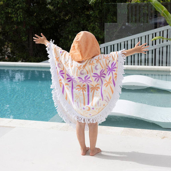 Kids Shaped Poncho - Luna Tree Children's Hooded Beach Towel