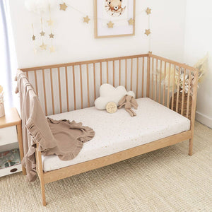 Snuggle Hunny Stardust Organic Cotton Twinkle Stars Fitted Cot Sheet