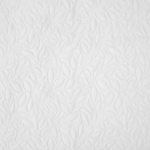 Botanica Coverlet Set - White Leaf Pattern Bed Cover