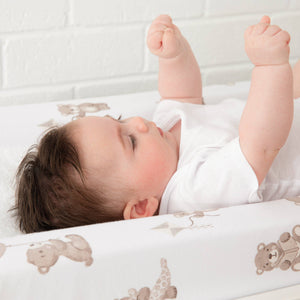 Change Mat Cover with Towelling - Cuddly Bear
