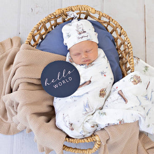 Set Sail Organic Cotton Muslin Snuggle Hunny Baby Wrap
