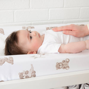 Change Mat Cover with Towelling - Cuddly Bear