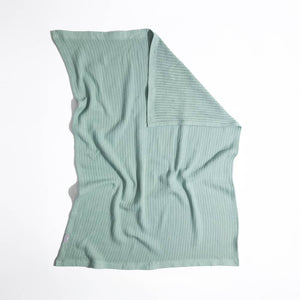 Bassinet Cotton Cellular Blanket - Sage