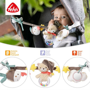 Fehn Pram Chain Bruno Teddy Bear Baby Activity Toy