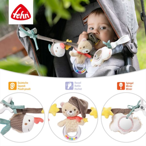 Fehn Pram Chain Bruno Teddy Bear Baby Activity Toy