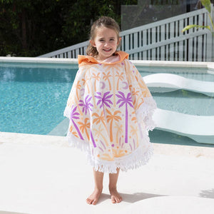 Kids Shaped Poncho - Luna Tree Children's Hooded Beach Towel