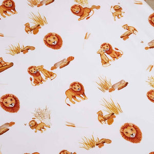 Snuggle Hunny Lion Fitted Cot Sheet