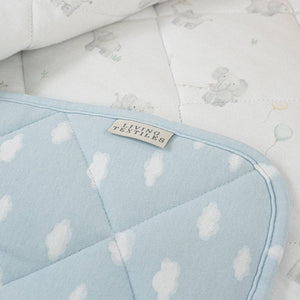 Reversible Quilted Cot Comforter - Elephant Playtime