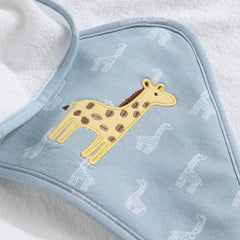 Hooded Baby Towel- Giraffe Applique - Wild Safari