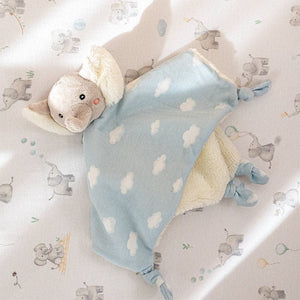 Security Blanket - Elephant Playtime Baby Soother Comforter.