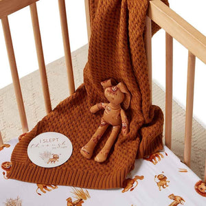 Snuggle Hunny Lion Fitted Cot Sheet