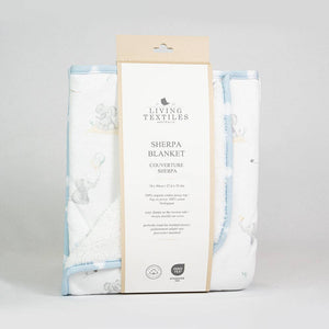 Sherpa Baby Blanket - Elephant Playtime