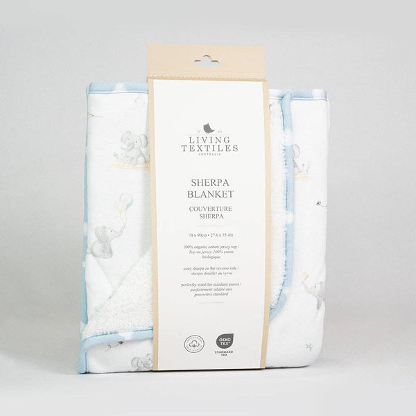 Sherpa Baby Blanket - Elephant Playtime