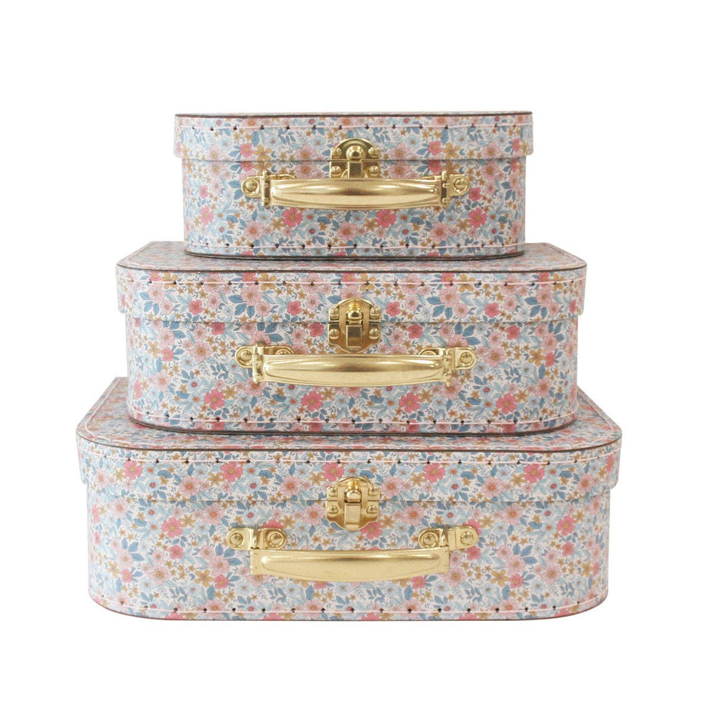 Kids Carry Case Set of 3 French Garden Floral