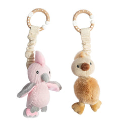2pk Stroller Baby Pram Toy - Galah & Emu