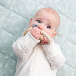 Baby Ring Rattle - Cotton Knit Platypus