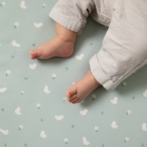 2 pack Goosey Goosey Organic Jersey Cot Fitted Sheets