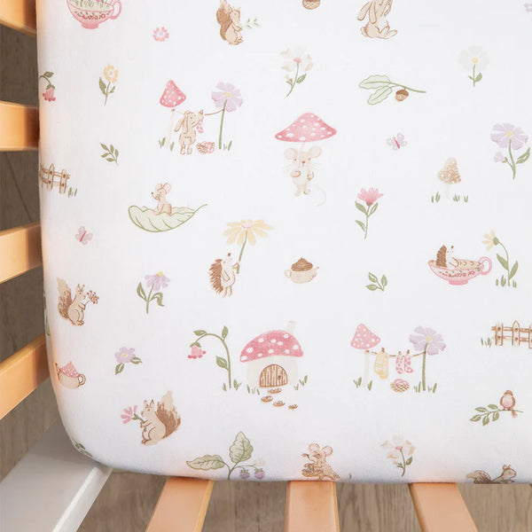 Whimsical Wonderland 2 Pack Organic Cot Fitted Sheet Living Textiles