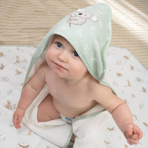 Organic Hooded Baby Towel - Australiana