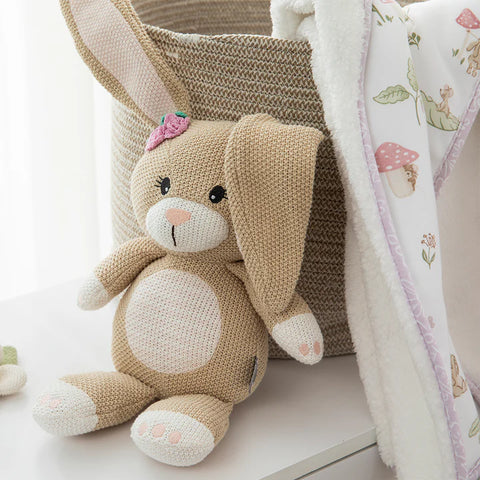 Living Textiles Amelia the Bunny Knitted Soft Toy Animal Doll