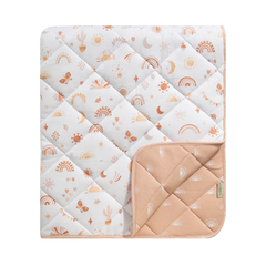 Bohemian Bliss Cot Comforter Nursery Quilt Living Textiles Quilted Organic Blanket
