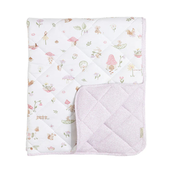Whimsical Wonderland Cot Comforter Nursery Quilt Living Textiles Baby Blanket Play Mat
