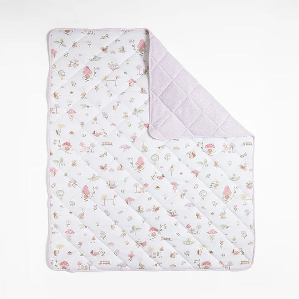 Whimsical Wonderland Cot Comforter Nursery Quilt Living Textiles Baby Blanket Play Mat