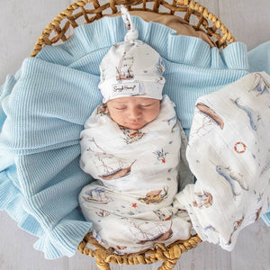 Set Sail Organic Cotton Muslin Snuggle Hunny Baby Wrap