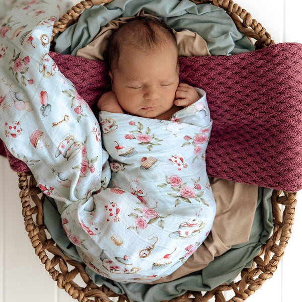 White Rabbit Snuggle Hunny Organic Cotton Muslin Baby Wrap