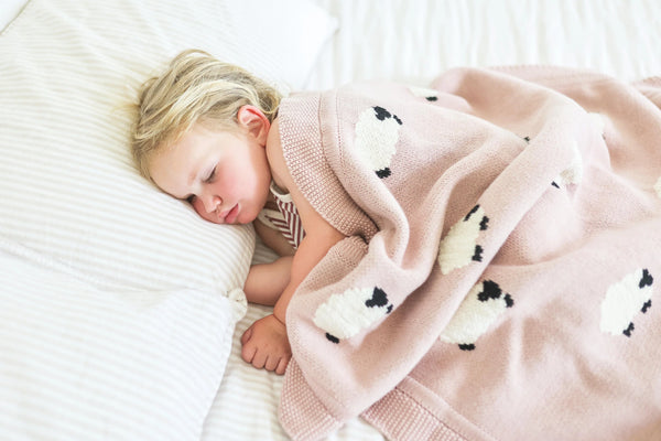 Baa Baa Pink Lamb Organic Cotton Baby Blanket