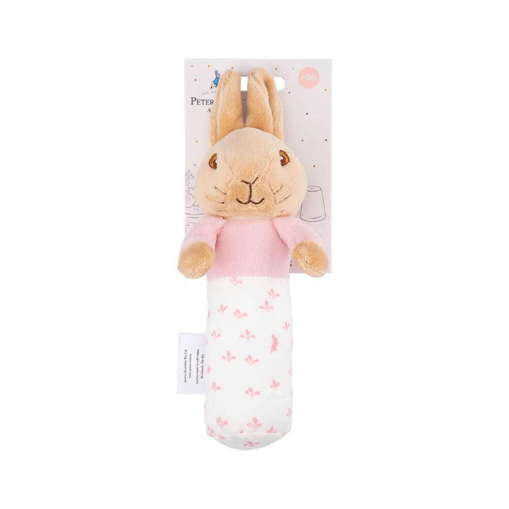 Flopsy Bunny Rabbit Baby Stick Rattle