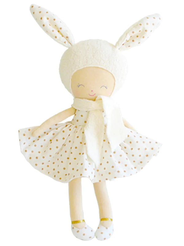 Belle Bunny Alimrose Small Children's Doll Gold Spot