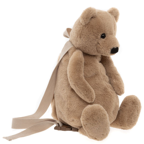 Charlie Bear Oatmeal Brown Teddy Bear Bag