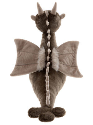 Clubs Bearhouse By Charlie Bears Plush Grey Toy Dragon