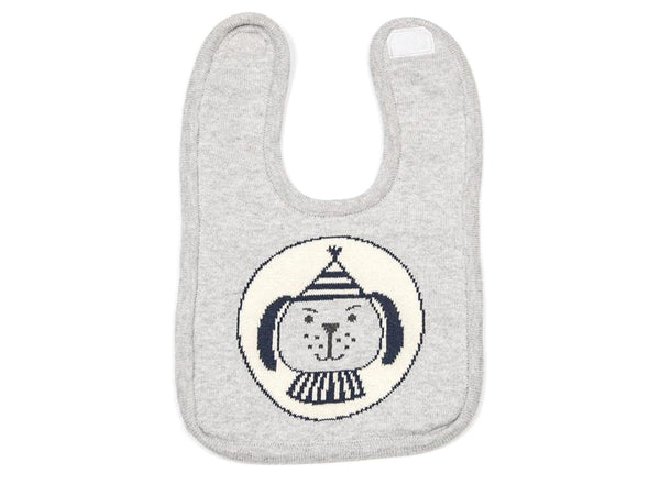 2 Piece Wilbur Dog Newborn Toy Soother & Matching Baby Bib Set