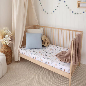 Dog Park Organic Cotton Snuggle Hunny Fitted Cot Sheet