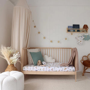 Dragons Organic Cotton Snuggle Hunny Fitted Cot Sheet