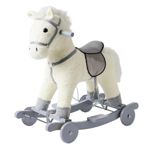 Jiggle & Giggle Marshmallow 2-in-1 Rock & Ride Rocking Horse Pony
