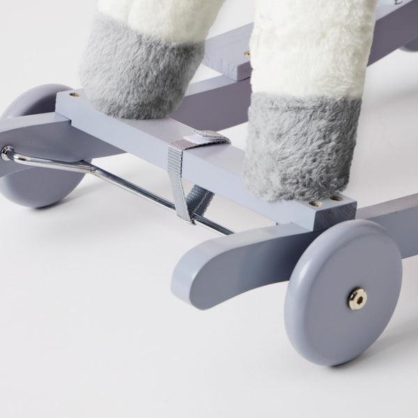 Jiggle & Giggle Marshmallow 2-in-1 Rock & Ride Rocking Horse Pony