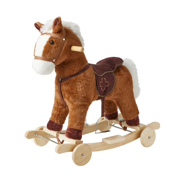 Jiggle & Giggle Brownie 2-in-1 Rock & Ride Rocking Horse Pony