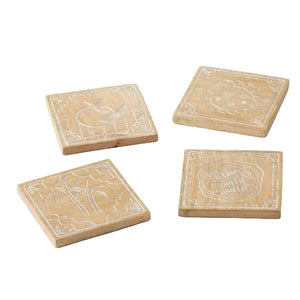Azure Coast Set of 4 Coasters Mediterranean Dining Collection