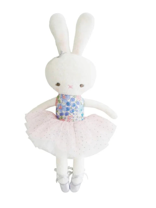 Alimrose Small Hannah Ballerina Children's Bunny Doll - Liberty Blue