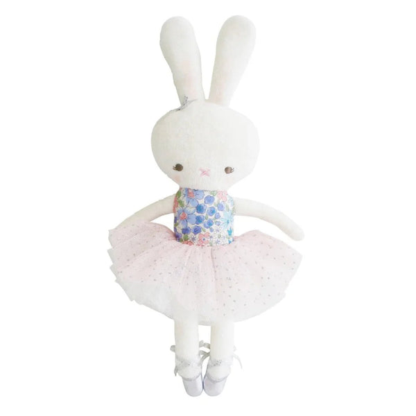 Alimrose Small Hannah Ballerina Children's Bunny Doll - Liberty Blue