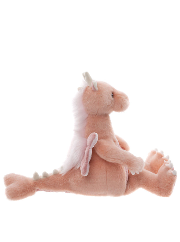 Hearts Bearhouse by Charlie Bears Pink Plush Toy Dragon.