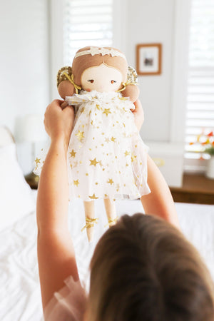 Holly Fairy Doll Alimrose Children's Doll- Ivory Gold