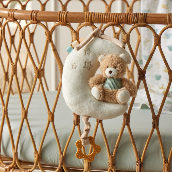Jiggle & Giggle Hugglies Musical Teddy Bear on Moon - Blue