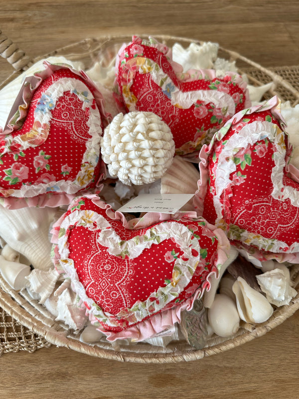Reversible Raspberry Heart Baby Pom Pom Blanket with bonus Emma Heart Rattle