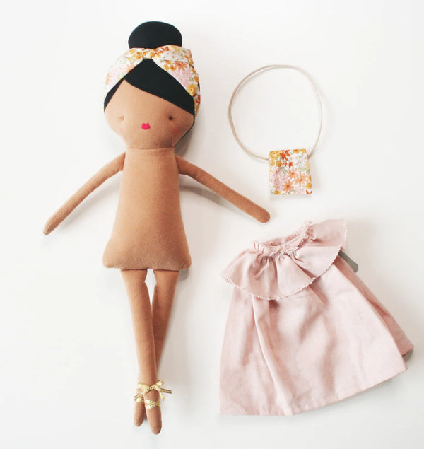 Piper Doll Alimrose Children's 43cm Dress Up Doll -Pale Pink