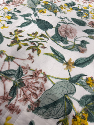 Bellamy Classic Quilts Cotton Quilted Floral Coverlet Bedcover Set PRE-ORDER